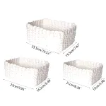 Panier De Rangement Tressé Blanc Panier De Rangement Tressé Blanc