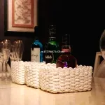 Panier De Rangement Tressé Blanc Panier De Rangement Tressé Blanc