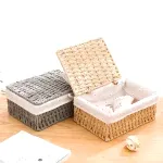 Panier De Rangement En Osier Gris Panier De Rangement En Osier Gris