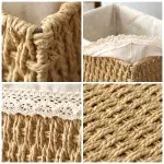 Panier De Rangement En Osier Gris Panier De Rangement En Osier Gris